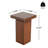 Walnut Wood Square End Table