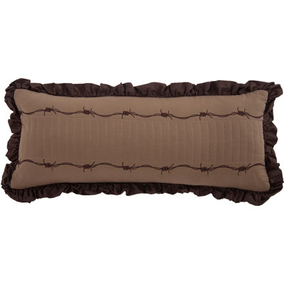Lone Star Striped Cotton Throw Pillow