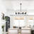 8 - Light Dimmable Wagon Wheel Chandelier