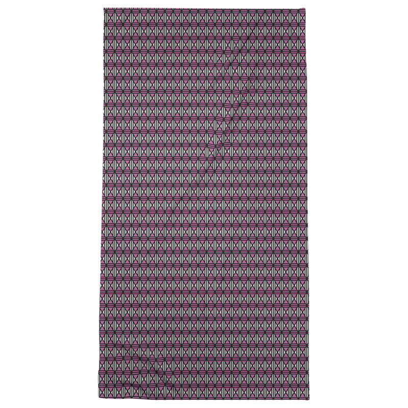 Serviette de bain à losanges, Rose