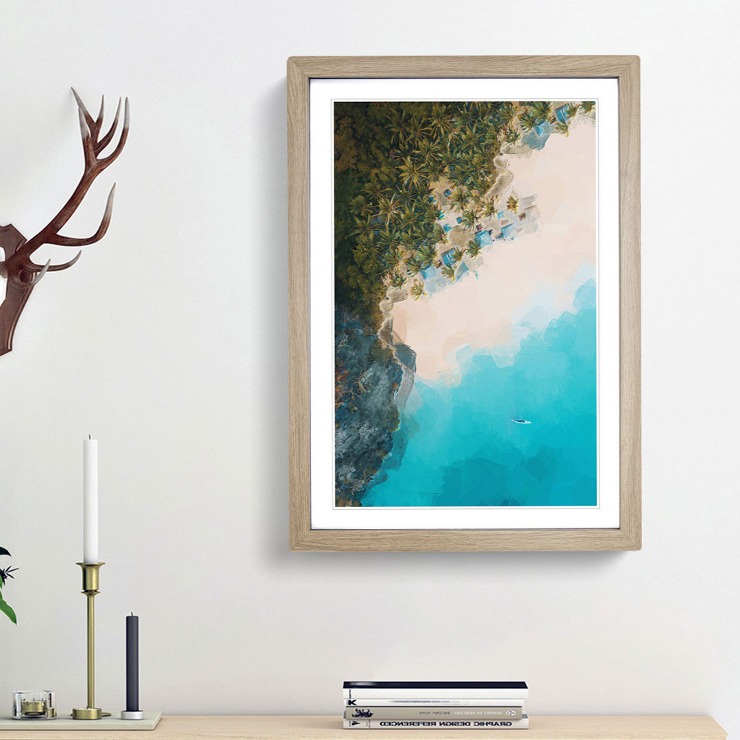 El Nido in the Philippines in Abstract - Picture Frame Graphic Art Print