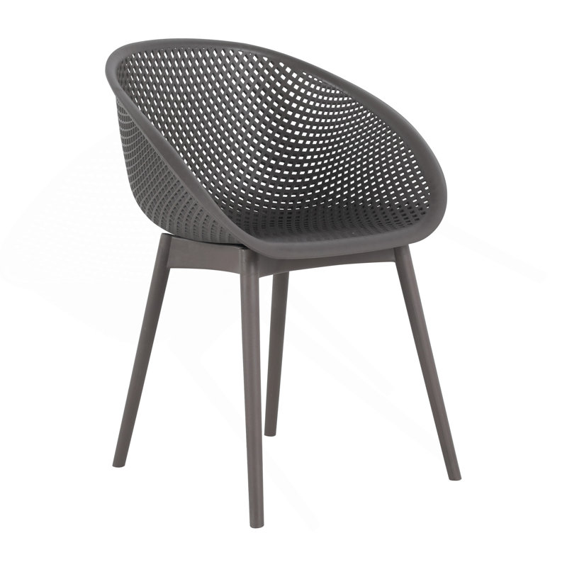 Holiday - Paquet de 2 chaises longues modernes - Plastique PP intérieur / extérieur toutes saisons avec table pliante multifonctionnelle intérieure / extérieure moderne - Plateau de table en PP avec pieds en métal