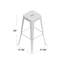 Tabouret de bar et de comptoir en métal de style champêtre rustique Kendraya-24030454-48735757-48735760