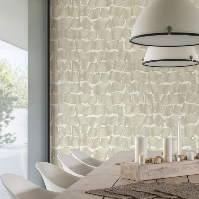 27' L x 27" W Wallpaper Roll, Taupe