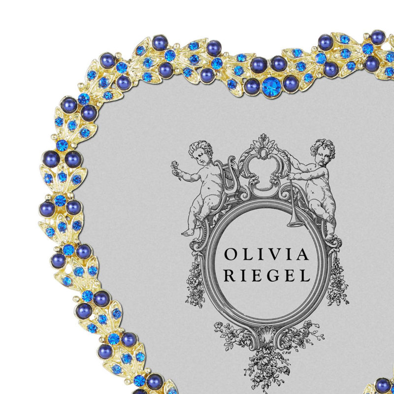 Contessa Metal Picture Frame, Gold/Blue