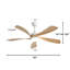 52 Inch Modern Ceiling Fan With 3 Colour Dimmable Led Light 5 ABS Blades Remote Control Reversible DC Motor-1345822801-1345822806