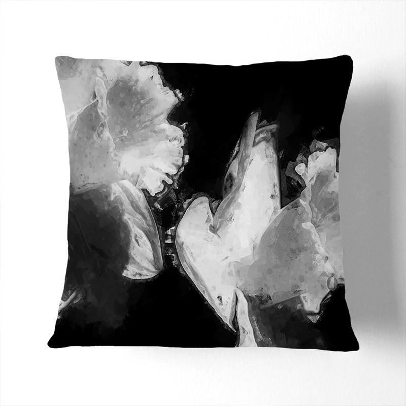 Floral Square Throw Cushion, 40cm H x 40cm W x 15cm D