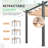 Erommy 10' X 10' Outdoor Pergola With Retractable Canopy, Heavy-Duty Metal Frame And Adjustable Patio Shade Roof, Khaki-123264993-123264995