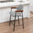 Devane Upholstered Counter Stool With Armrest-123161721