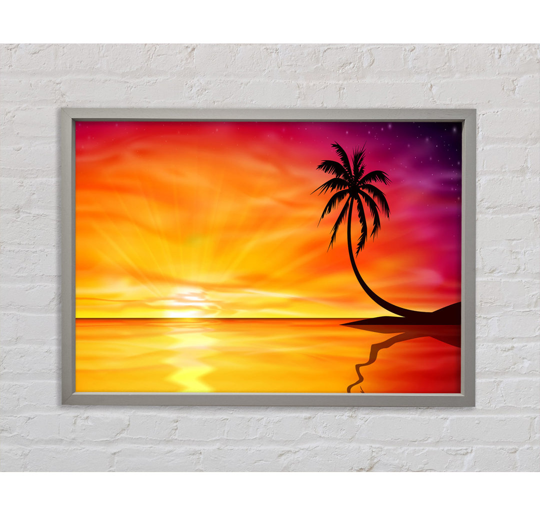 Ripples Of The Ocean Sunset - Einzelbildrahmen Kunstdrucke auf Leinwand