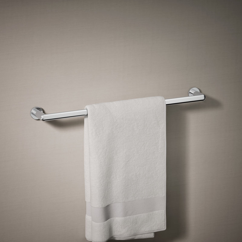 Components Towel Bar, Polished Chrome, 3" H x 25.75" L x 1.75" D