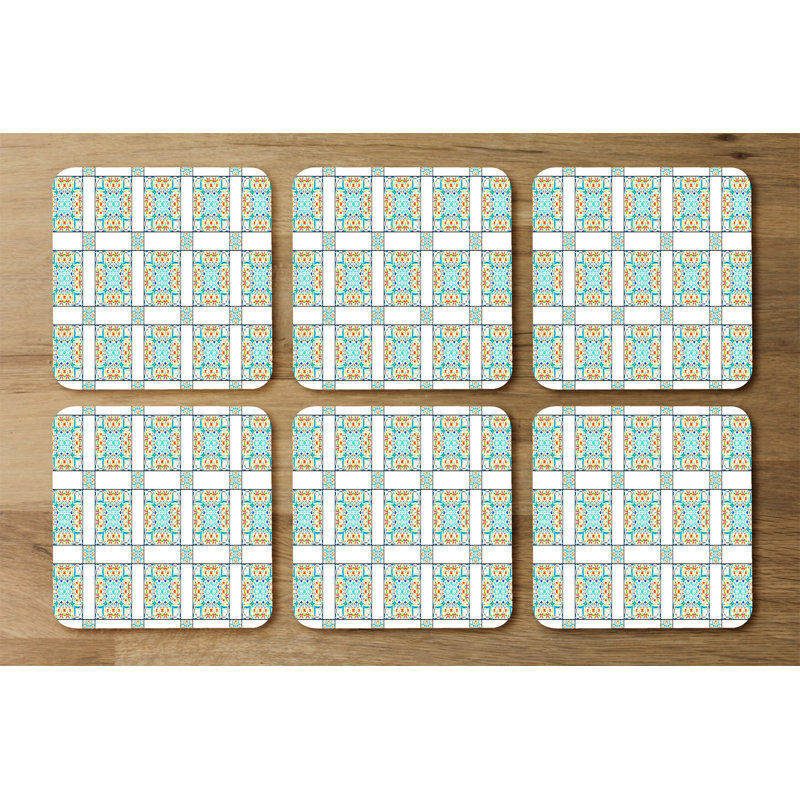 Square 6 Piece Coaster Set