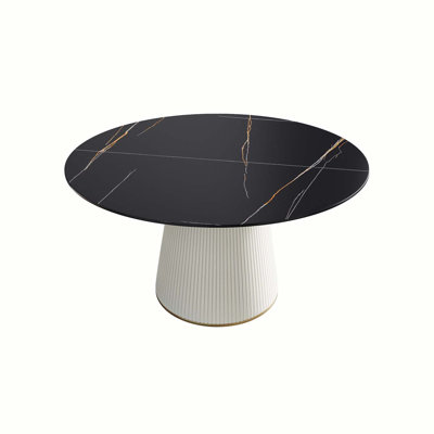 Iconie Round Stone Top Dining Table