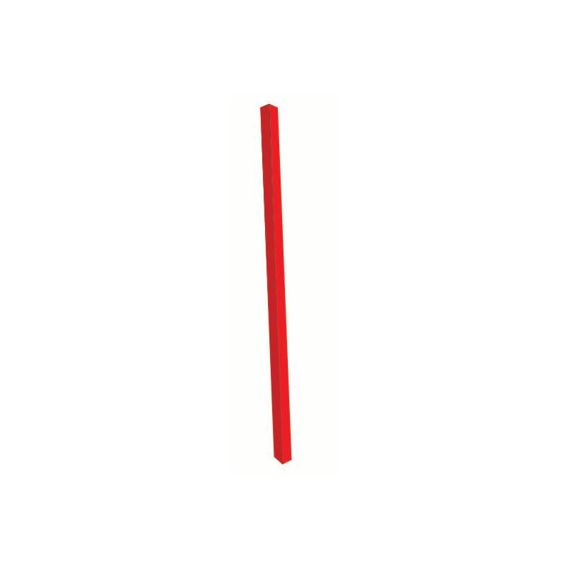 Poteau pour tableau communautaire simple face, Rouge