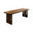 Nut-brown Rectangular Solid Wood writing desk-117867033