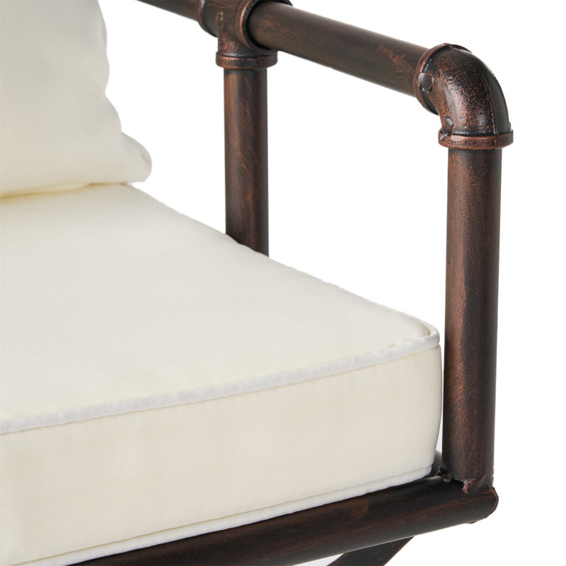 Tabouret de bar d'extérieur pivotant à hauteur réglable avec coussins