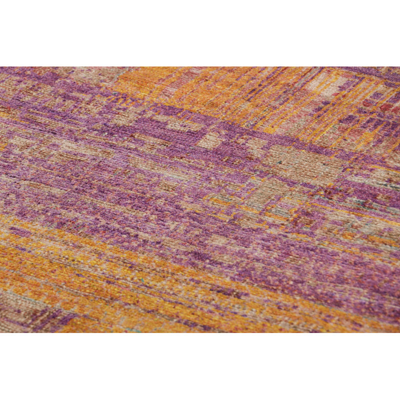 Handmade Silk and Wool Area Rug