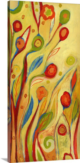 «Nolani Under a Sky of Peaches and Cream» par Jennifer Lommers - reproduction, H 30 po x l 15 po x P 1,5 po, Toile
