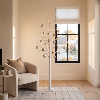 White Pre-Lit Christmas Tree
