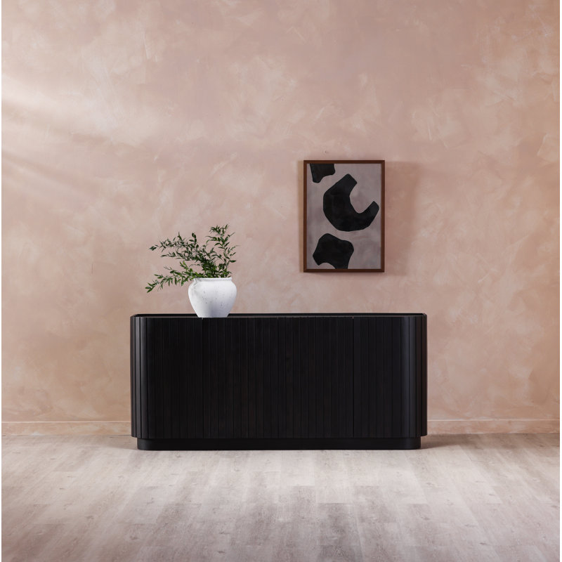 Buffet de 72 po de largeur Daley, Noir