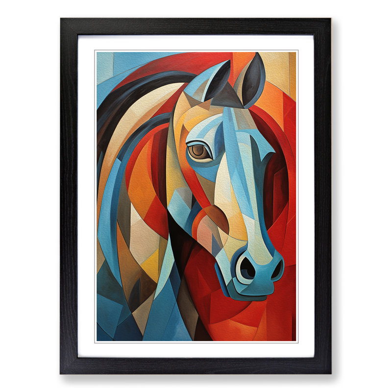 Horse Cubism No.2 - Framed Print
