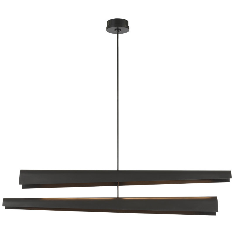 Kelly Wearstler Piel 52" Multi-Positional Chandelier, Bronze