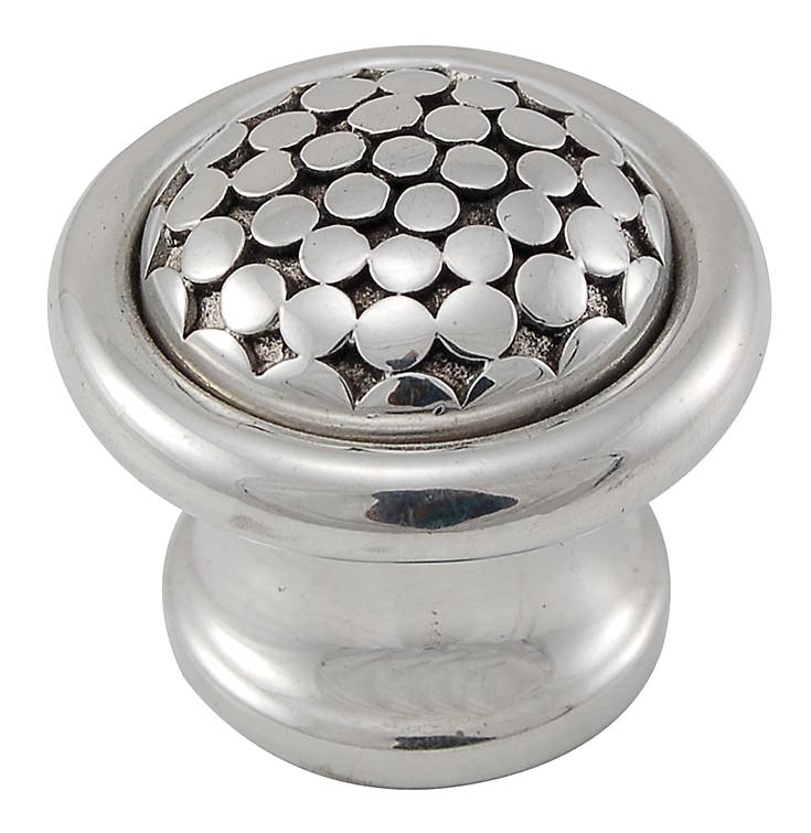 Tiziano Mushroom Knob, 1.25" H x 1.25" W x 1" D, Polished Nickel