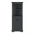 Tall Corner Cabinet With Doors For Living Room, Bathroom,Dining Room Or Kitchen,Black