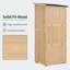 Rangement extérieur en bois, remise à outils de jardin avec serrure et portes doubles