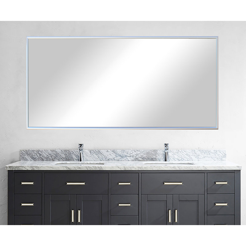 Derosier Metal Flat Wall Mirror, 29.63" H x 58.63" W