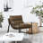 Gatsby Sling Accent Chair - Low-Profile Upholstered Lounge Chair with Metal Frame, 250lb Capacity, Matte Black Finish for Living Room, Bedroom & Office Seating