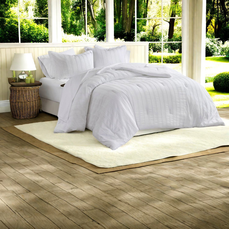 de literie en polyester tissé doux, style minimaliste moderne, parfait pour les dortoirs et les chambres d'amis