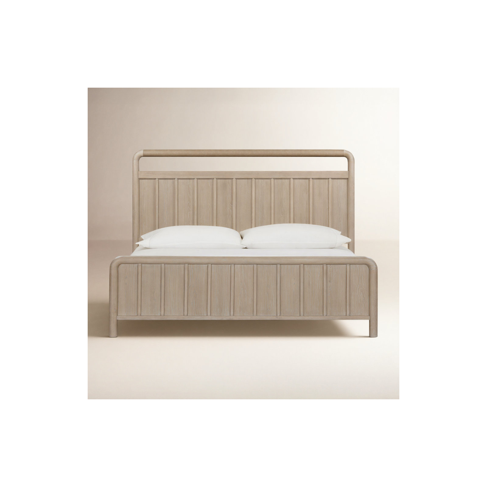 Honey Solid Wood Bed, King