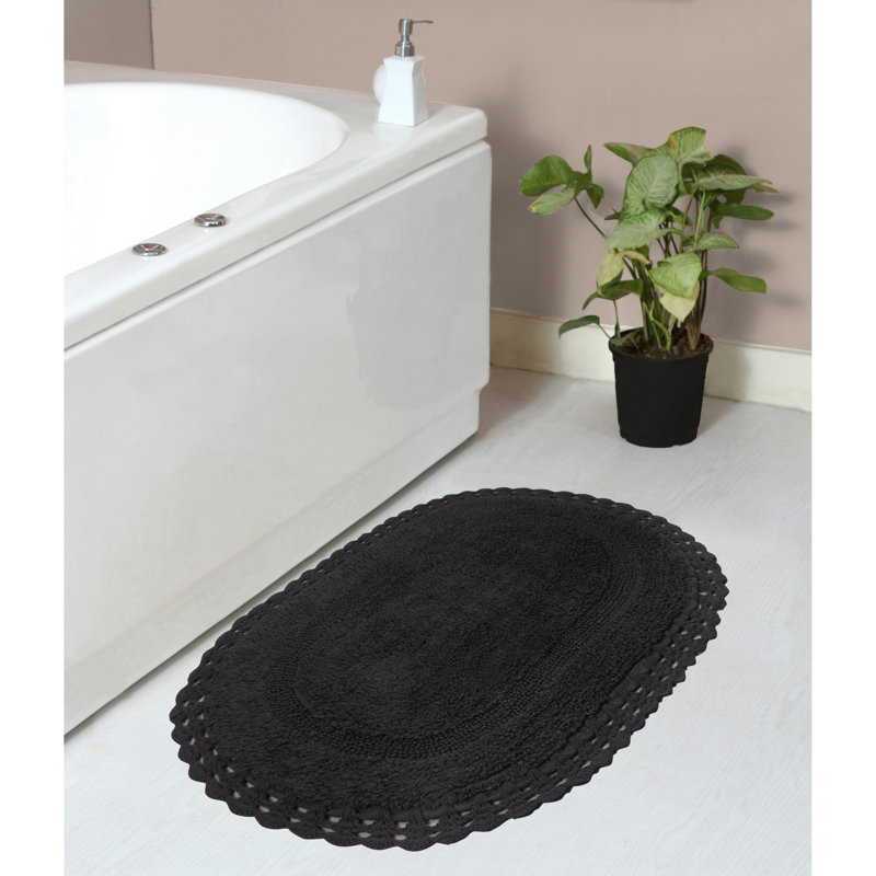 Soft Bath Rug, 21" W x 34" L, Gray