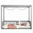 Canopy Frame Floor Bed With Fence-1228560633-1228560637