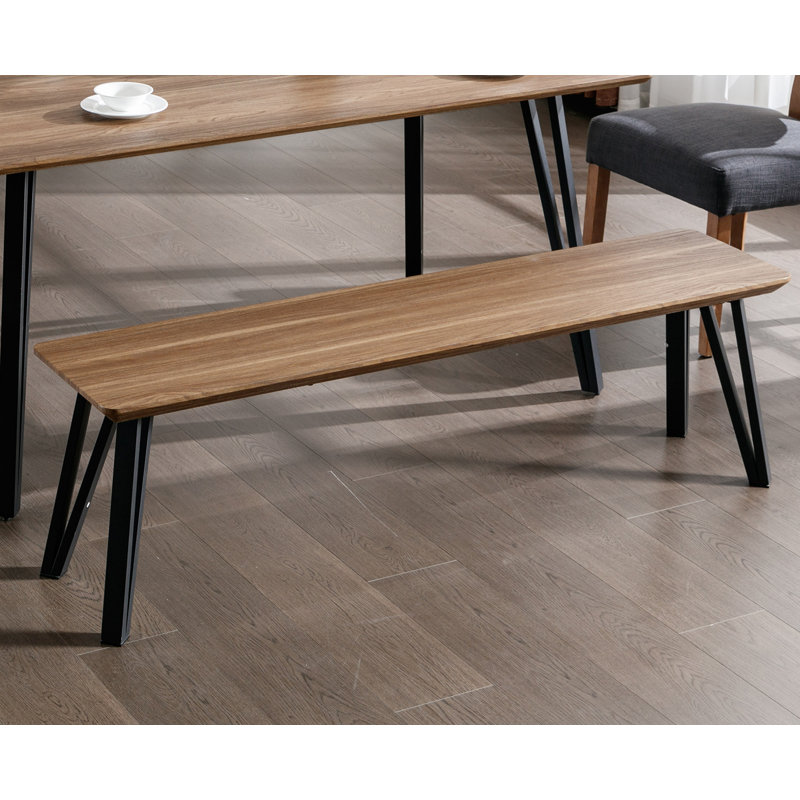 Laibaa Bench, Walnut/Black