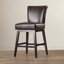 Tabouret de comptoir pivotant en cuir synthétique 28 pouces