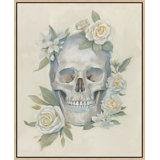 Floral Skull Painting by Richard Ryder