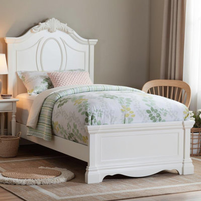 Lit simple au-dessus d'un lit simple en bois Keady