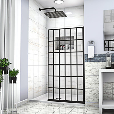 Single Panel Frameless Fixed Shower Door
