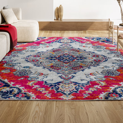Lathan Bohemian FLAIR Boho Vintage Medallion Multi Rug