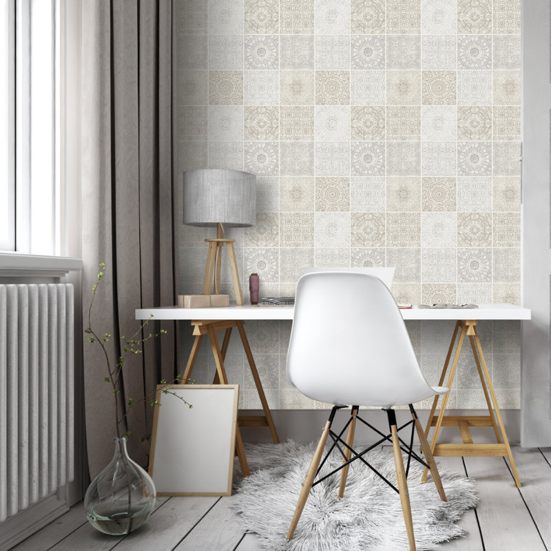 10.05m x 53cm Matte Wallpaper Roll, Beige