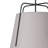 1-Light dark gray adjustable iron pendant lamp