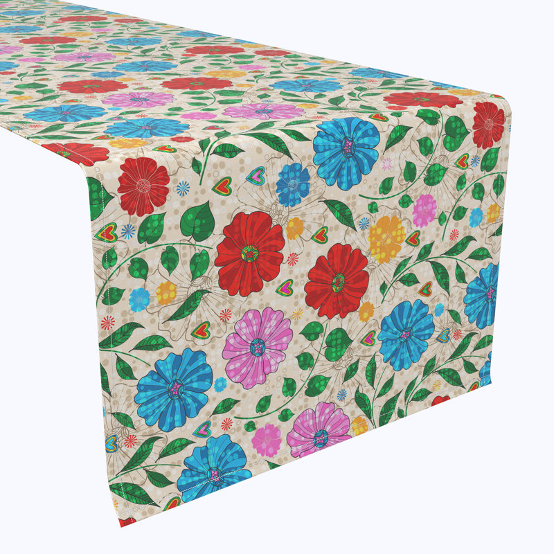 Kaden Floral Table Runner, 108" x 14"