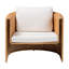 Fauteuil en rotin naturel avec coussin Bali - Pari Carina