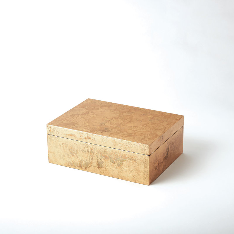 Decorative Box, Large, Luxe Gold