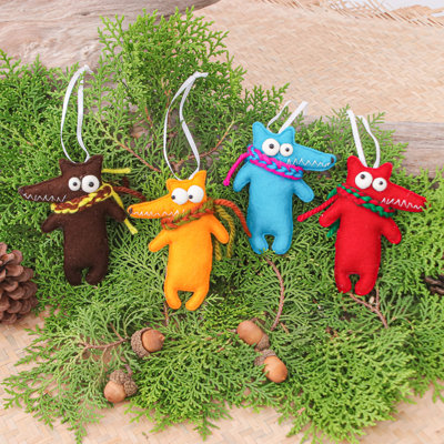 4.5'' Handmade Acrylic Animals Hanging Figurine Ornament