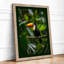 Toucan Among Foliage Tropical - Framed Print-987399597-987399569