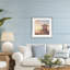«Door Beach Hut», reproduction sous verre encadrée, design par LSR Design Studio-454376215-454376299