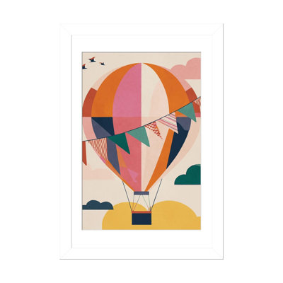 Montgolfière III - reproduction d'art murale - papier d'art encadré